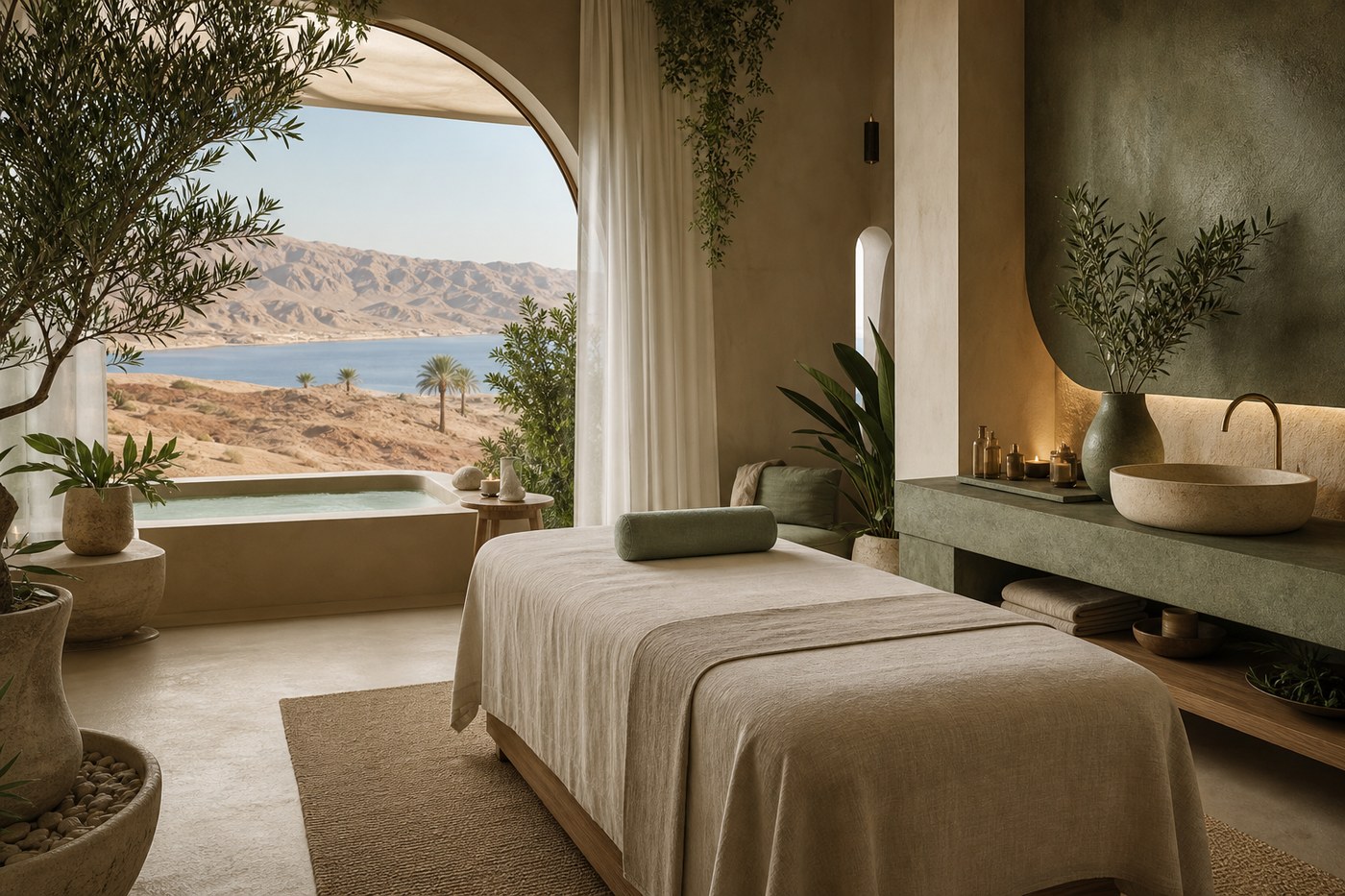 Sunset terrace with herbal tea ceremony
